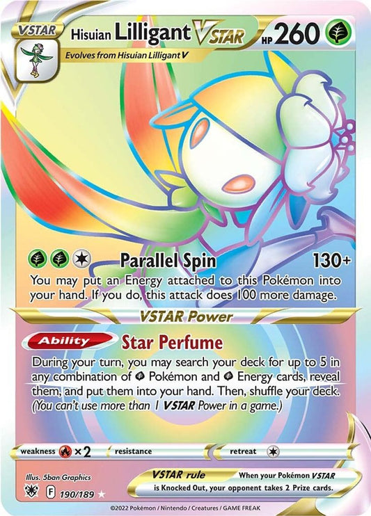 Buy Pokemon cards Australia - Lilligant VSTAR 190/189 - Premium Raw Card from Monster Mart - Pokémon Card Emporium - Shop now at Monster Mart - Pokémon Cards Australia. Astral Radiance, Rainbow