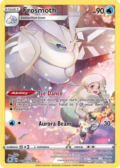 Buy Pokemon cards Australia - Frosmoth TG04/TG30 - Premium Raw Card from Monster Mart - Pokémon Card Emporium - Shop now at Monster Mart - Pokémon Cards Australia. Astral Radiance, Trainer Gallery