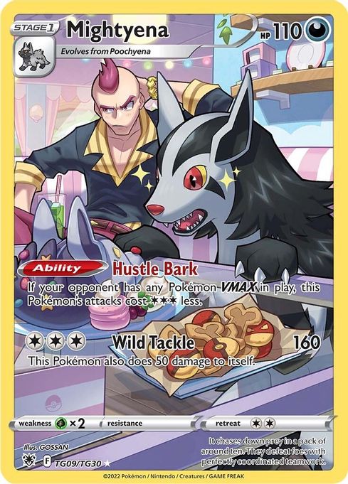 Buy Pokemon cards Australia - Mightyena TG09/TG30 - Premium Raw Card from Monster Mart - Pokémon Card Emporium - Shop now at Monster Mart - Pokémon Cards Australia. Astral Radiance, Trainer Gallery