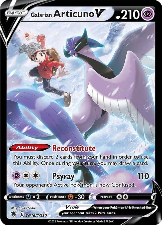 Buy Pokemon cards Australia - Articuno V TG16/TG30 - Premium Raw Card from Monster Mart - Pokémon Card Emporium - Shop now at Monster Mart - Pokémon Cards Australia. Astral Radiance, Trainer Gallery