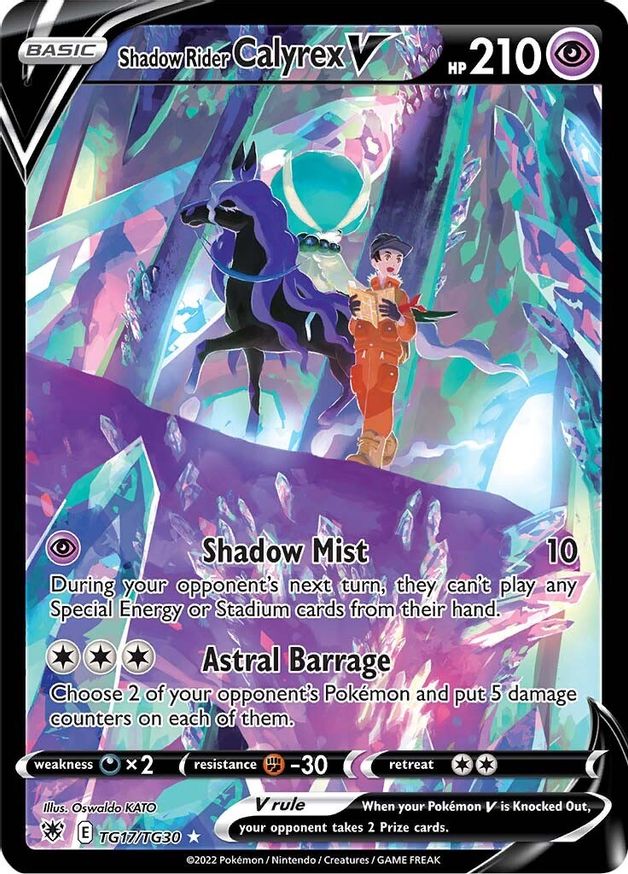 Buy Pokemon cards Australia - Calyrex V TG17/TG30 - Premium Raw Card from Monster Mart - Pokémon Card Emporium - Shop now at Monster Mart - Pokémon Cards Australia. Astral Radiance, Trainer Gallery