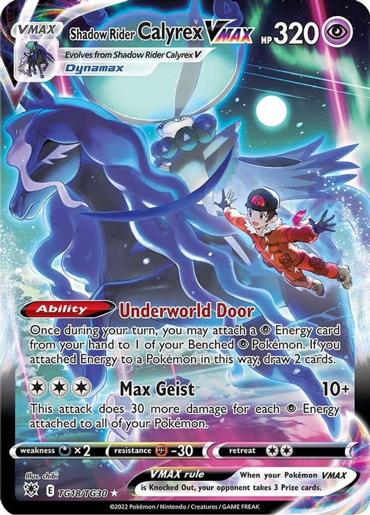 Buy Pokemon cards Australia - Calyrex VMAX TG18/TG30 - Premium Raw Card from Monster Mart - Pokémon Card Emporium - Shop now at Monster Mart - Pokémon Cards Australia. Astral Radiance, Trainer Gallery, Ultra Rare, VMAX