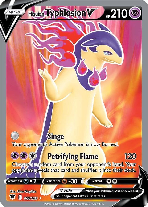 Buy Pokemon cards Australia - Typhlosion V Full Art 169/189 - Premium Raw Card from Monster Mart - Pokémon Card Emporium - Shop now at Monster Mart - Pokémon Cards Australia. Astral Radiance, Full Art, MMB10