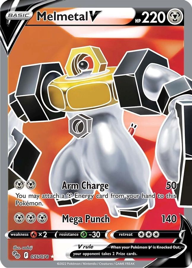 Buy Pokemon cards Australia - Melmetal V Full Art 075/078 - Premium Raw Card from Monster Mart - Pokémon Card Emporium - Shop now at Monster Mart - Pokémon Cards Australia. Full Art, Pokemon Go