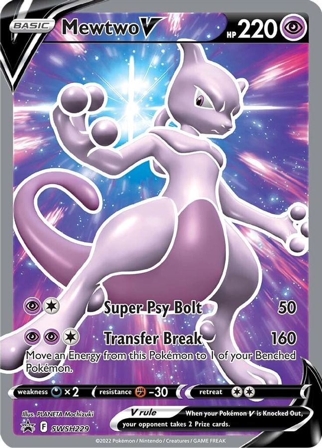 Buy Pokemon cards Australia - Mewtwo V SWSH229 - Premium Raw Card from Monster Mart - Pokémon Card Emporium - Shop now at Monster Mart - Pokémon Cards Australia. New 18 Mar, Promo, Sword & Shield