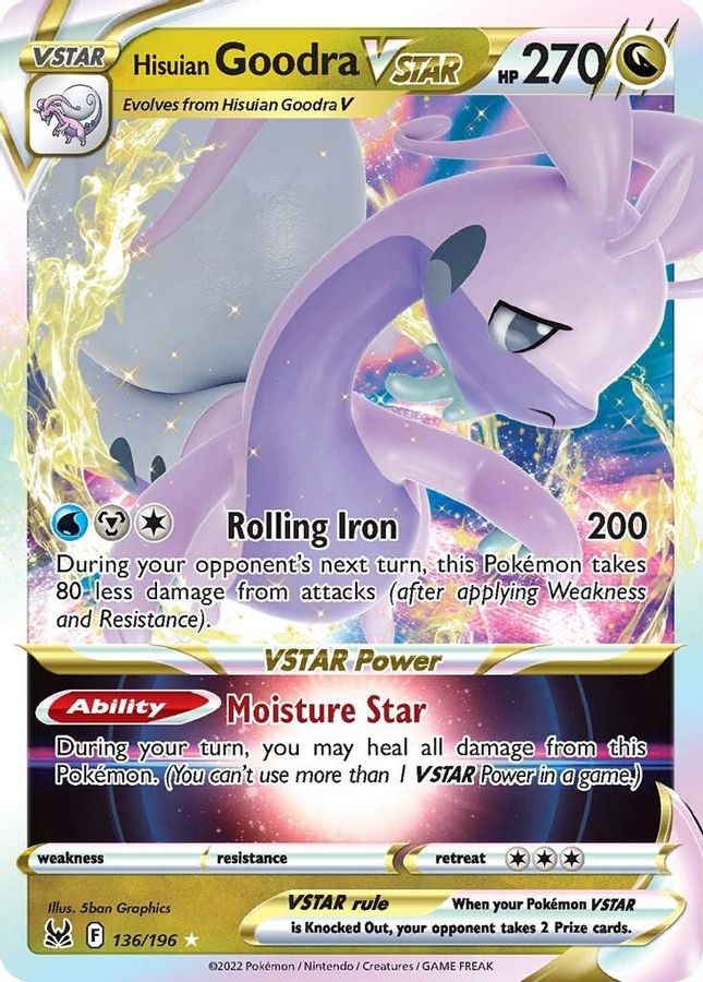 Buy Pokemon cards Australia - Goodra VSTAR 136/196 - Premium Raw Card from Monster Mart - Pokémon Card Emporium - Shop now at Monster Mart - Pokémon Cards Australia. Lost Origin, MMB50, VSTAR