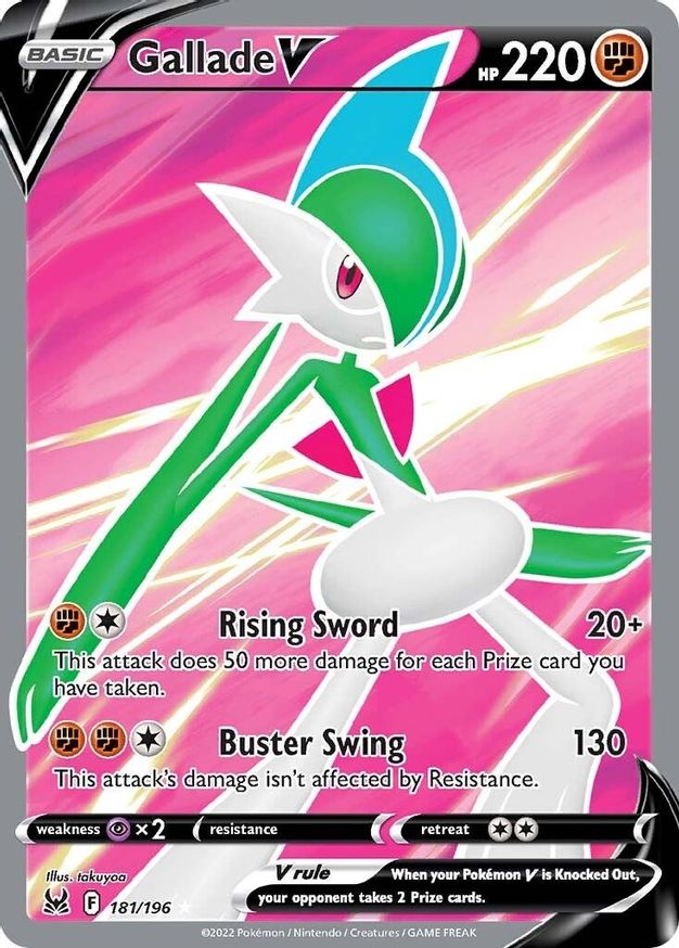 Buy Pokemon cards Australia - Gallade V Full Art 181/196 - Premium Raw Card from Monster Mart - Pokémon Card Emporium - Shop now at Monster Mart - Pokémon Cards Australia. Full Art, Lost Origin