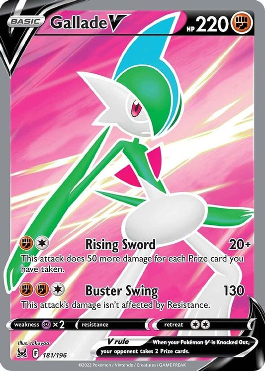 Buy Pokemon cards Australia - Gallade V Full Art 181/196 - Premium Raw Card from Monster Mart - Pokémon Card Emporium - Shop now at Monster Mart - Pokémon Cards Australia. Full Art, Lost Origin