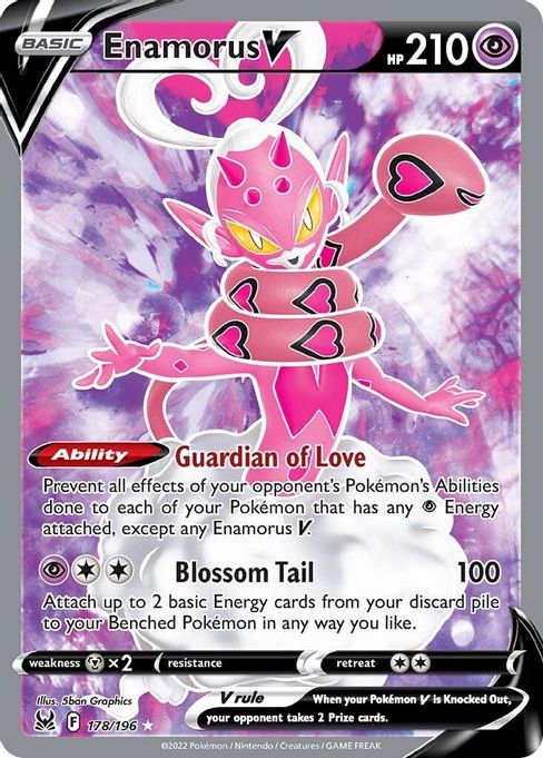 Buy Pokemon cards Australia - Enamorus V Full Art 178/196 - Premium Raw Card from Monster Mart - Pokémon Card Emporium - Shop now at Monster Mart - Pokémon Cards Australia. Full Art, Lost Origin