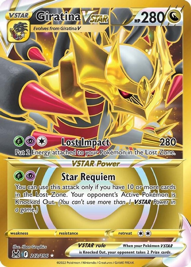 Buy Pokemon cards Australia - Giratina VSTAR 212/196 - Premium Raw Card from Monster Mart - Pokémon Card Emporium - Shop now at Monster Mart - Pokémon Cards Australia. Lost Origin, Secret Rare, VSTAR