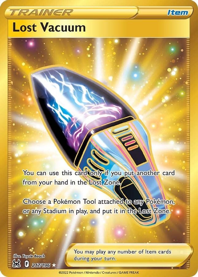 Buy Pokemon cards Australia - Lost Vacuum 217/196 - Premium Raw Card from Monster Mart - Pokémon Card Emporium - Shop now at Monster Mart - Pokémon Cards Australia. Lost Origin, MMB30, Secret Rare, Trainer