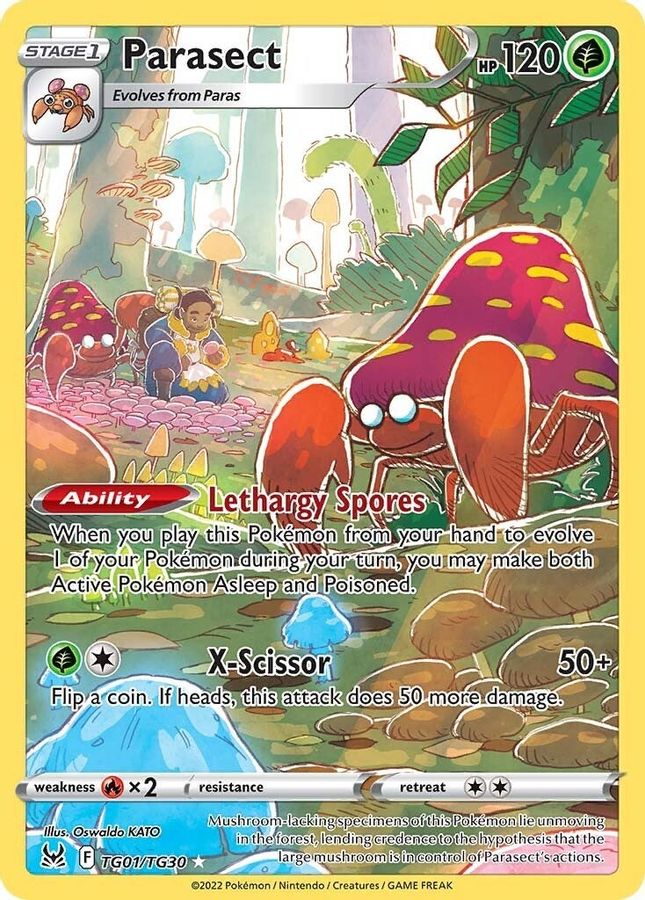 Buy Pokemon cards Australia - Parasect TG01/TG30 - Premium Raw Card from Monster Mart - Pokémon Card Emporium - Shop now at Monster Mart - Pokémon Cards Australia. Lost Origin, MMB30, Trainer Gallery