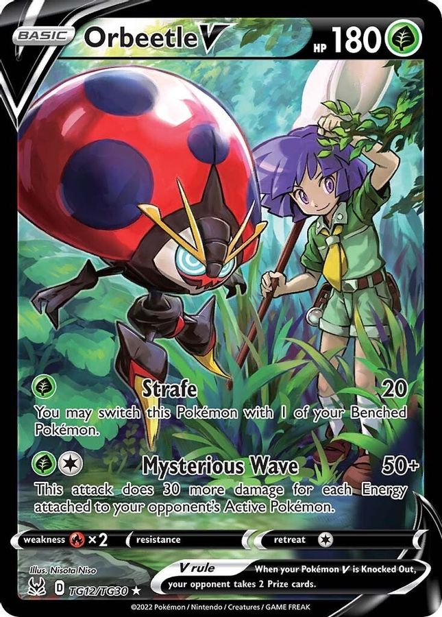 Buy Pokemon cards Australia - Orbeetle V TG12/TG30 - Premium Raw Card from Monster Mart - Pokémon Card Emporium - Shop now at Monster Mart - Pokémon Cards Australia. Lost Origin, Trainer Gallery