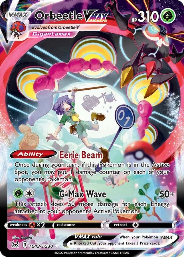 Buy Pokemon cards Australia - Orbeetle VMAX TG13/TG30 - Premium Raw Card from Monster Mart - Pokémon Card Emporium - Shop now at Monster Mart - Pokémon Cards Australia. Lost Origin, Trainer Gallery