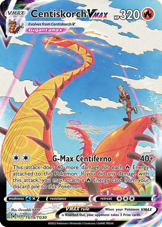 Buy Pokemon cards Australia - Centiskorch VMAX TG15/TG30 - Premium Raw Card from Monster Mart - Pokémon Card Emporium - Shop now at Monster Mart - Pokémon Cards Australia. BF20, Lost Origin, Trainer Gallery, vmax