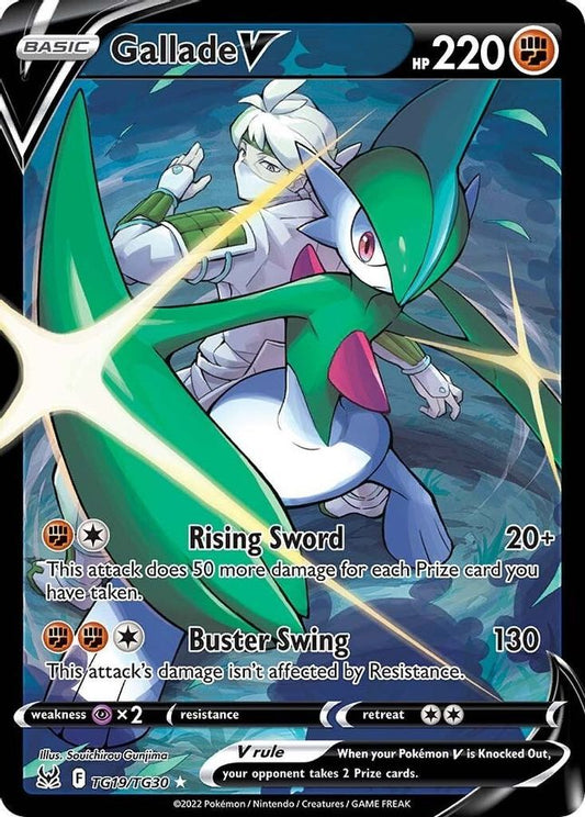 Buy Pokemon cards Australia - Gallade V TG19/TG30 - Premium Raw Card from Monster Mart - Pokémon Card Emporium - Shop now at Monster Mart - Pokémon Cards Australia. Lost Origin, MMB40, Trainer Gallery