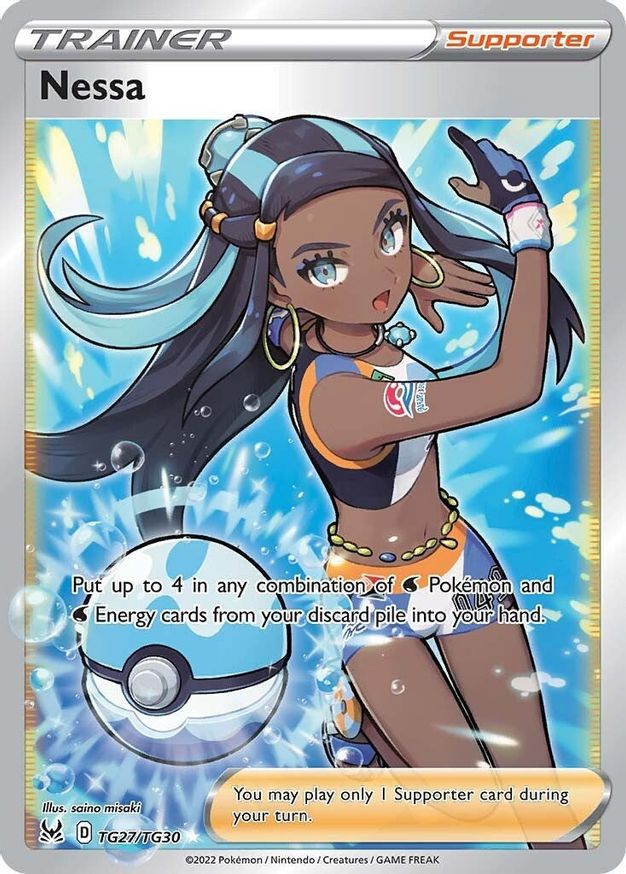 Buy Pokemon cards Australia - Nessa TG27/TG30 - Premium Raw Card from Monster Mart - Pokémon Card Emporium - Shop now at Monster Mart - Pokémon Cards Australia. Lost Origin, Trainer, Trainer Gallery