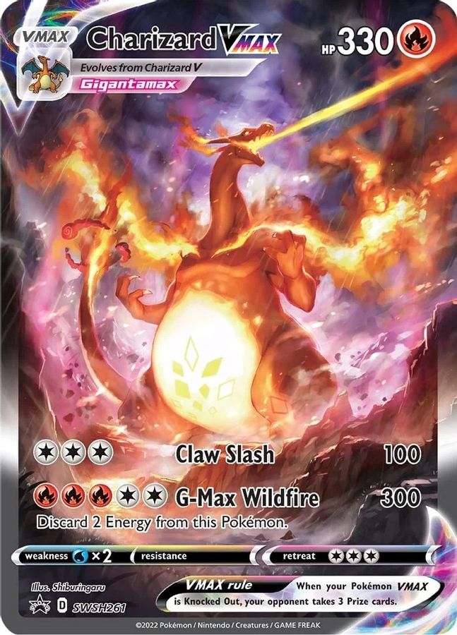 Buy Pokemon cards Australia - Charizard VMAX SWSH261 - Premium Raw Card from Monster Mart - Pokémon Card Emporium - Shop now at Monster Mart - Pokémon Cards Australia. Promo, Sword & Shield