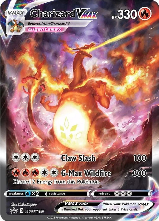 Buy Pokemon cards Australia - Charizard VMAX SWSH261 - Premium Raw Card from Monster Mart - Pokémon Card Emporium - Shop now at Monster Mart - Pokémon Cards Australia. Promo, Sword & Shield