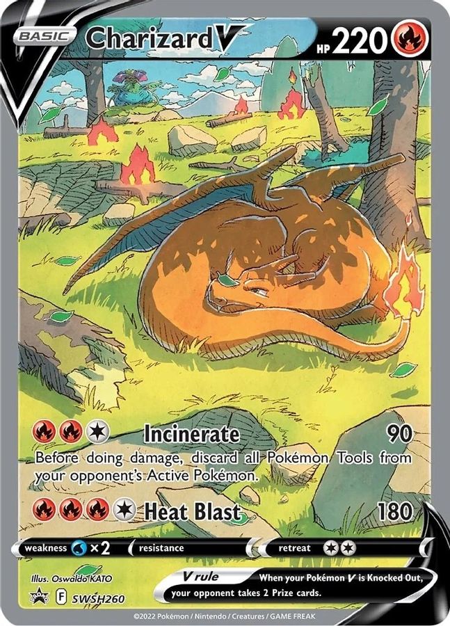 Buy Pokemon cards Australia - Charizard V SWSH260 - Premium Raw Card from Monster Mart - Pokémon Card Emporium - Shop now at Monster Mart - Pokémon Cards Australia. Promo, Sword & Shield