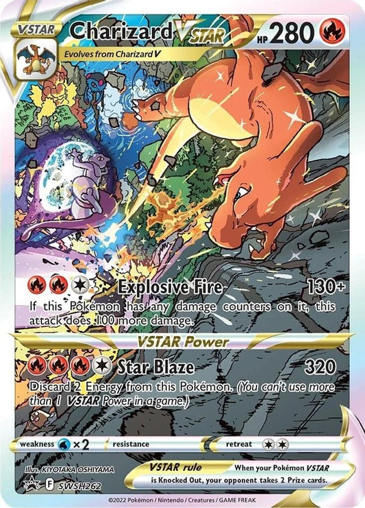 Buy Pokemon cards Australia - Charizard VSTAR Promo SWSH262 - Premium Raw Card from Monster Mart - Pokémon Card Emporium - Shop now at Monster Mart - Pokémon Cards Australia. Black Star, Black Star Promo, Promo, VSTAR