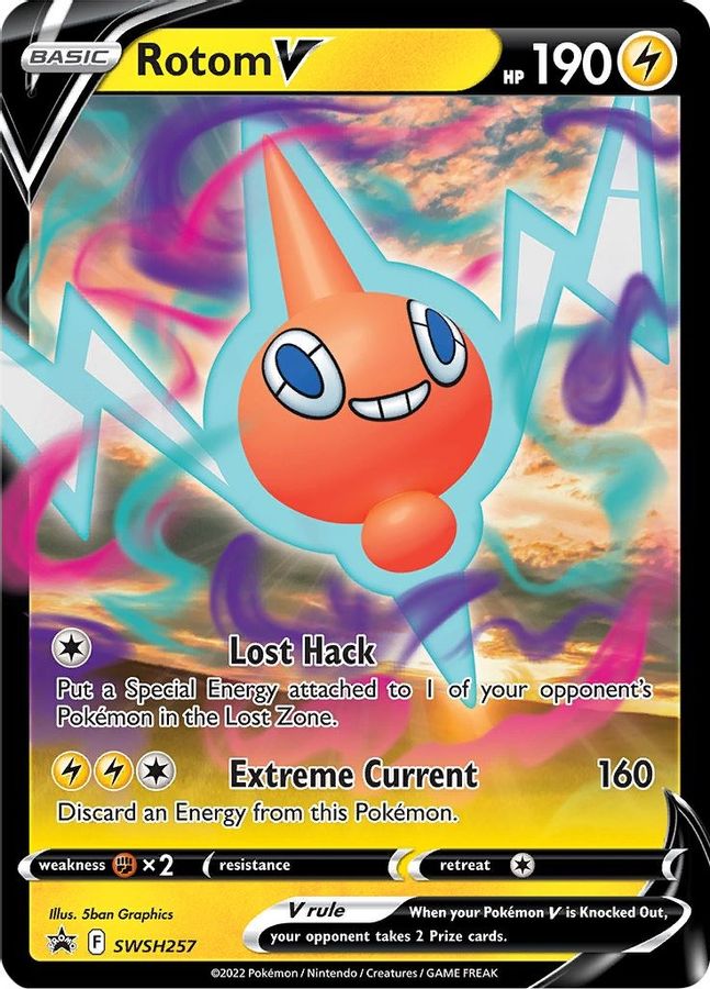 Buy Pokemon cards Australia - Rotom V SWSH257 - Premium Raw Card from Monster Mart - Pokémon Card Emporium - Shop now at Monster Mart - Pokémon Cards Australia. Promo, Sword & Shield