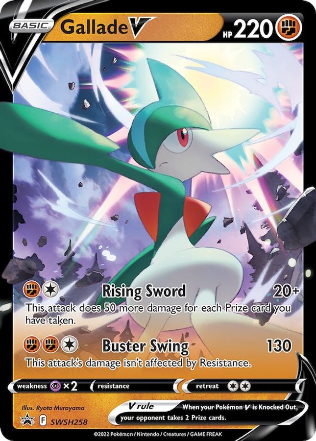 Buy Pokemon cards Australia - Gallade V SWSH258 - Premium Raw Card from Monster Mart - Pokémon Card Emporium - Shop now at Monster Mart - Pokémon Cards Australia. MMB50, Promo, Sword & Shield