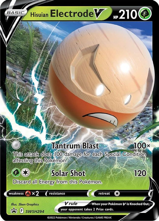 Buy Pokemon cards Australia - Electrode V SWSH294 - Premium Raw Card from Monster Mart - Pokémon Card Emporium - Shop now at Monster Mart - Pokémon Cards Australia. New 11 Mar, Promo, Sword & Shield