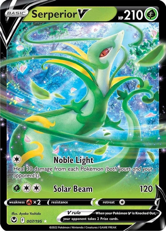 Buy Pokemon cards Australia - Serperior V 007/195 - Premium Raw Card from Monster Mart - Pokémon Card Emporium - Shop now at Monster Mart - Pokémon Cards Australia. New 18 Mar, Silver Tempest