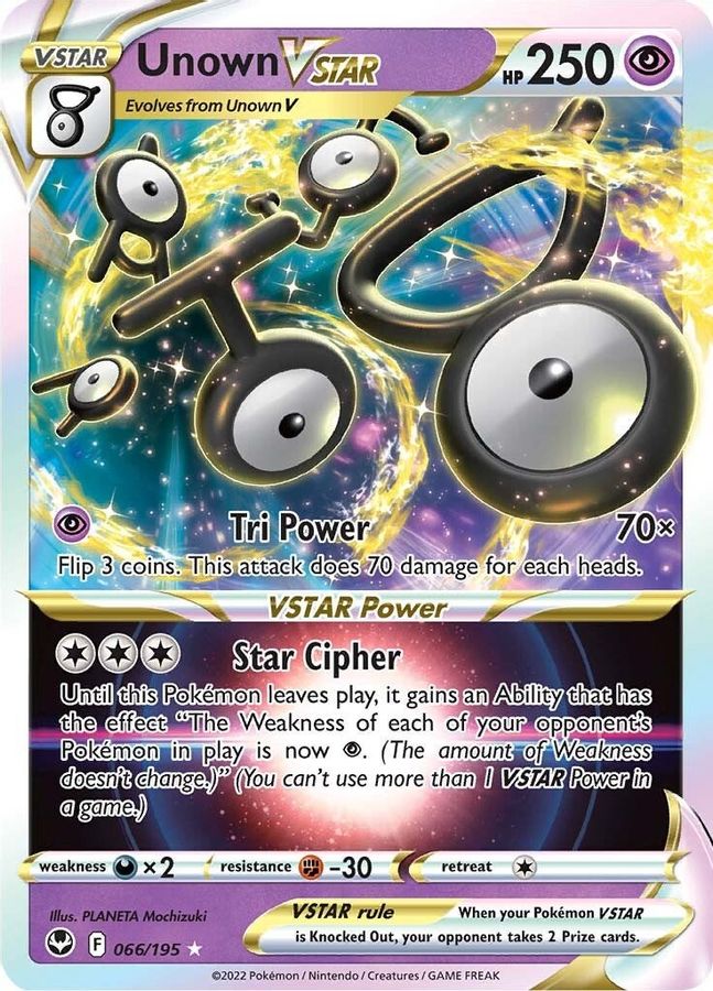 Buy Pokemon cards Australia - Unown VSTAR 066/195 - Premium Raw Card from Monster Mart - Pokémon Card Emporium - Shop now at Monster Mart - Pokémon Cards Australia. Silver Tempest, VSTAR