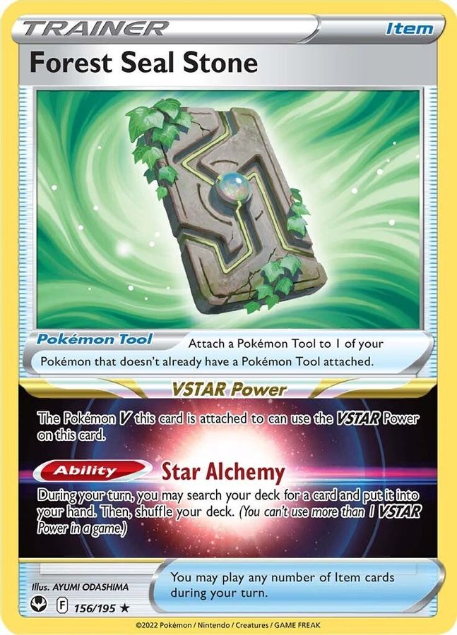 Buy Pokemon cards Australia - Forest Seal Stone 156/195 - Premium Raw Card from Monster Mart - Pokémon Card Emporium - Shop now at Monster Mart - Pokémon Cards Australia. Holo Rare, MMB50, Silver Tempest