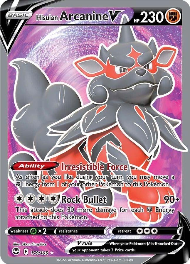 Buy Pokemon cards Australia - Arcanine V 179/195 - Premium Raw Card from Monster Mart - Pokémon Card Emporium - Shop now at Monster Mart - Pokémon Cards Australia. Full Art, MMB10, New 27 Feb, Silver Tempest, Trainer