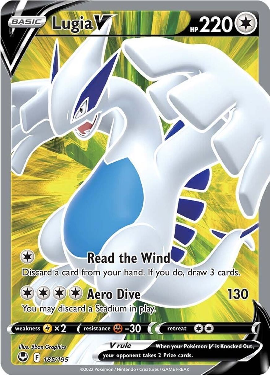 Buy Pokemon cards Australia - Lugia V Full Art 185/195 - Premium Raw Card from Monster Mart - Pokémon Card Emporium - Shop now at Monster Mart - Pokémon Cards Australia. Full Art, Silver Tempest