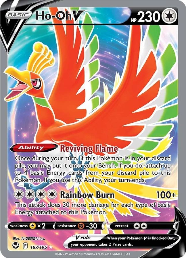 Buy Pokemon cards Australia - Ho-Oh V Full Art 187/195 - Premium Raw Card from Monster Mart - Pokémon Card Emporium - Shop now at Monster Mart - Pokémon Cards Australia. Full Art, Silver Tempest