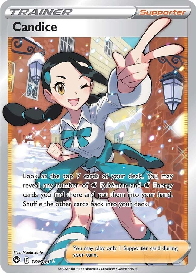 Buy Pokemon cards Australia - Candice 189/195 - Premium Raw Card from Monster Mart - Pokémon Card Emporium - Shop now at Monster Mart - Pokémon Cards Australia. Silver Tempest, Trainer