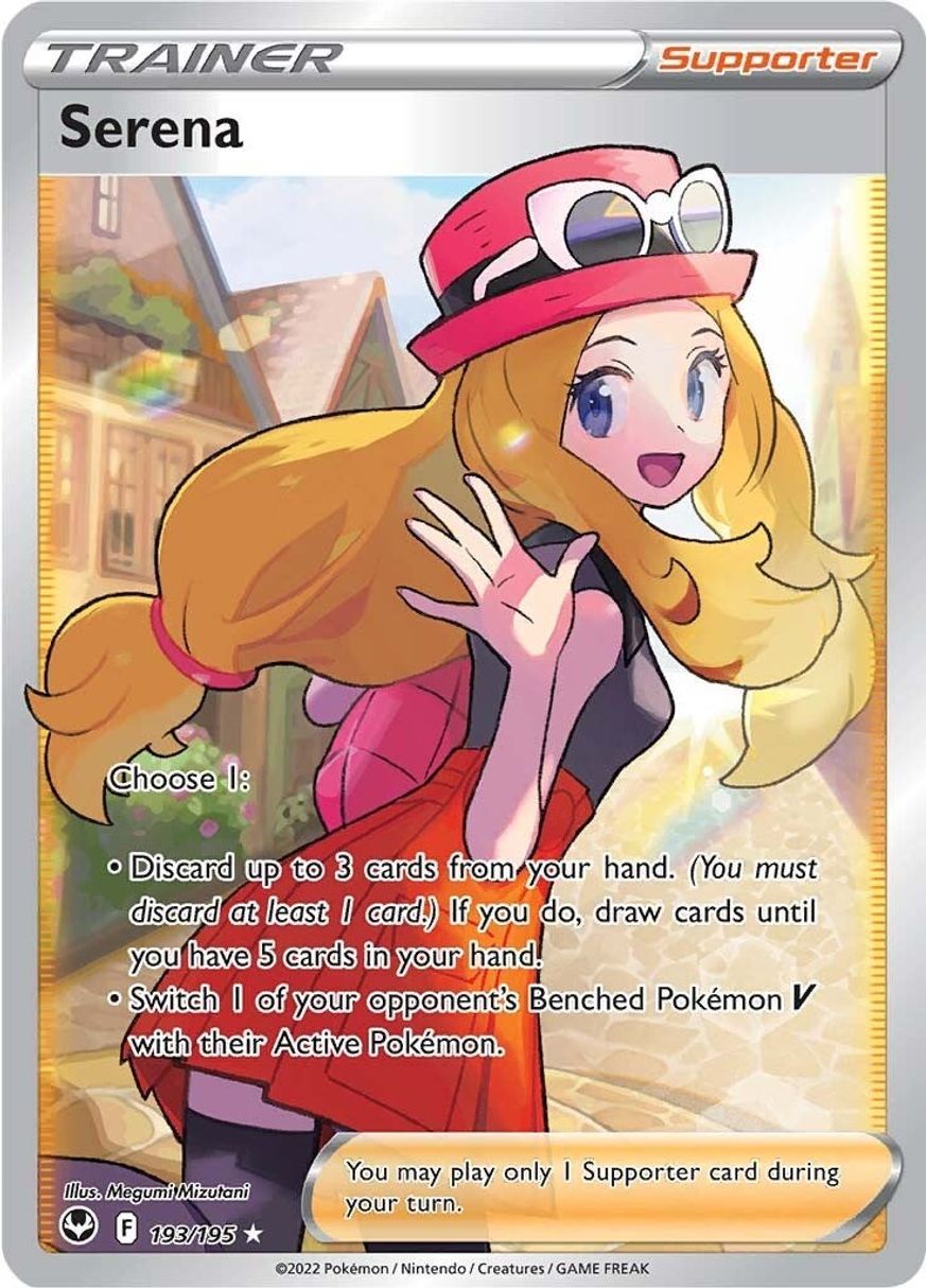 Buy Pokemon cards Australia - Serena 193/195 - Premium Raw Card from Monster Mart - Pokémon Card Emporium - Shop now at Monster Mart - Pokémon Cards Australia. Silver Tempest, Trainer