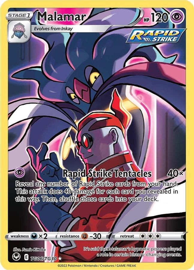 Buy Pokemon cards Australia - Malamar TG06/TG30 - Premium Raw Card from Monster Mart - Pokémon Card Emporium - Shop now at Monster Mart - Pokémon Cards Australia. Silver Tempest, Trainer Gallery