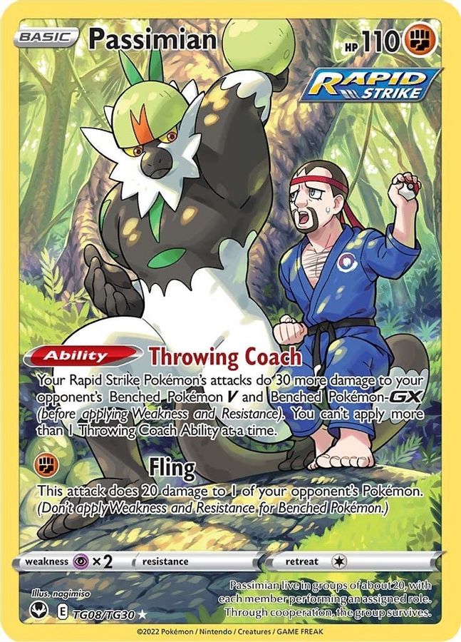 Buy Pokemon cards Australia - Passimian TG08/TG30 - Premium Raw Card from Monster Mart - Pokémon Card Emporium - Shop now at Monster Mart - Pokémon Cards Australia. MMB20, Silver Tempest, Trainer Gallery