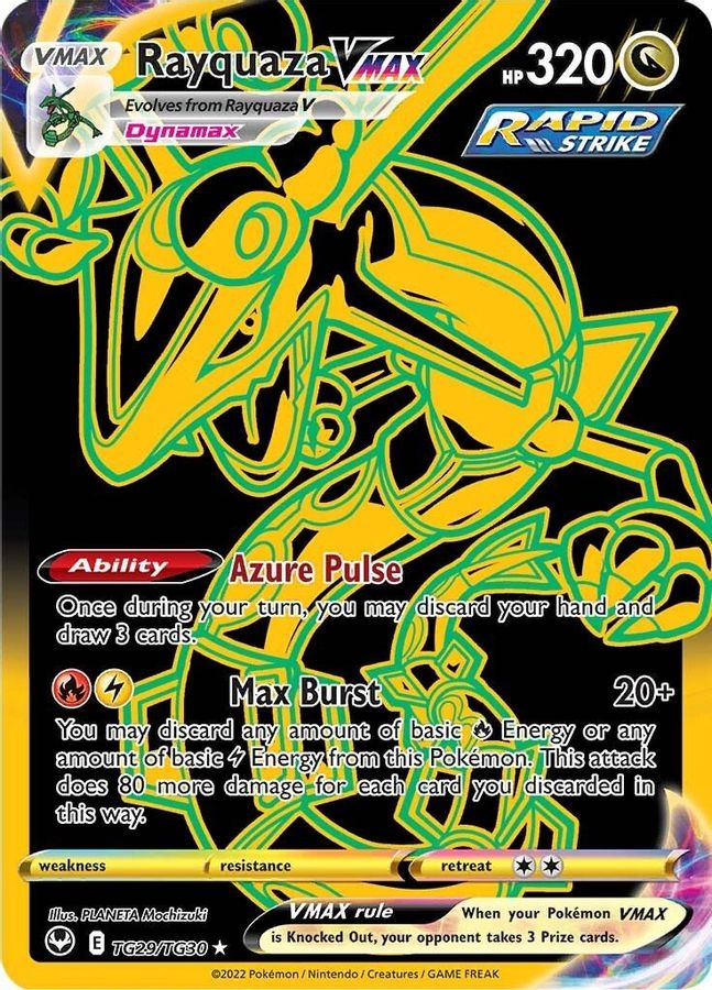 Buy Pokemon cards Australia - Rayquaza VMAX TG29/TG30 - Premium Raw Card from Monster Mart - Pokémon Card Emporium - Shop now at Monster Mart - Pokémon Cards Australia. Silver Tempest, Trainer Gallery, VMAX