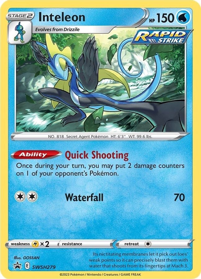 Buy Pokemon cards Australia - Inteleon SWSH279 - Premium  from Monster Mart - Pokémon Card Emporium - Shop now at Monster Mart - Pokémon Cards Australia. Promo