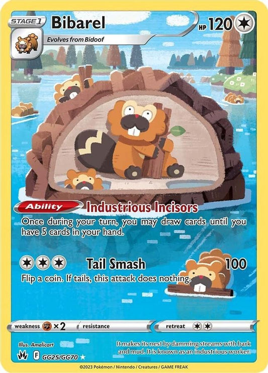Buy Pokemon cards Australia - Bibarel GG25/GG70 - Premium Raw Card from Monster Mart - Pokémon Card Emporium - Shop now at Monster Mart - Pokémon Cards Australia. Crown Zenith, Galarian Gallery