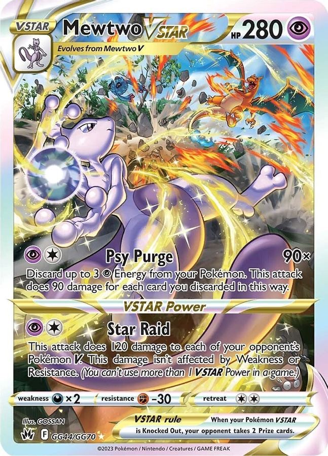 Buy Pokemon cards Australia - Mewtwo VSTAR GG44/GG70 - Premium Raw Card from Monster Mart - Pokémon Card Emporium - Shop now at Monster Mart - Pokémon Cards Australia. Crown Zenith, Galarian Gallery, VSTAR