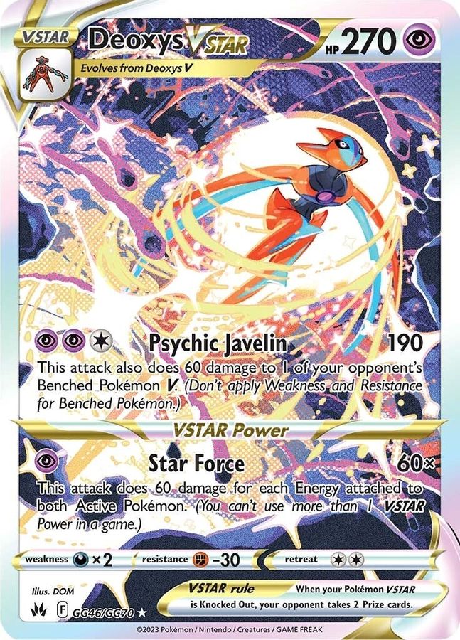 Buy Pokemon cards Australia - Deoxys VSTAR GG46/GG70 - Premium  from Monster Mart - Pokémon Card Emporium - Shop now at Monster Mart - Pokémon Cards Australia. Crown Zenith, Galarian Gallery, VSTAR