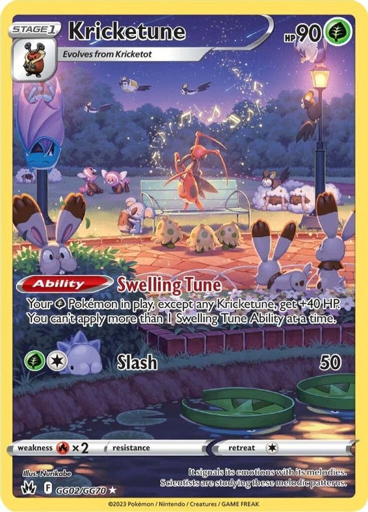 Buy Pokemon cards Australia - Kricketune GG02/GG70 - Premium Raw Card from Monster Mart - Pokémon Card Emporium - Shop now at Monster Mart - Pokémon Cards Australia. Crown Zenith, Galarian Gallery