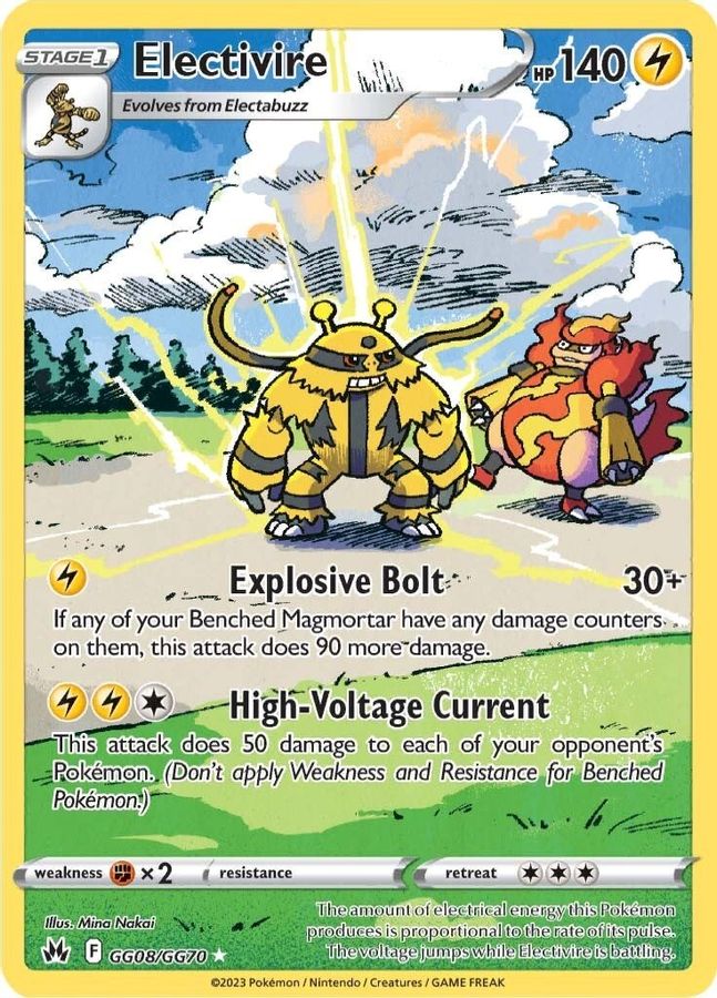 Buy Pokemon cards Australia - Electivire GG08/GG70 - Premium Raw Card from Monster Mart - Pokémon Card Emporium - Shop now at Monster Mart - Pokémon Cards Australia. Crown Zenith, Galarian Gallery