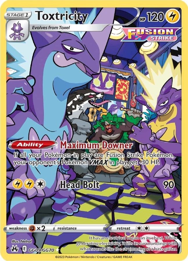 Buy Pokemon cards Australia - Toxtricity GG09/GG70 - Premium Raw Card from Monster Mart - Pokémon Card Emporium - Shop now at Monster Mart - Pokémon Cards Australia. Crown Zenith, Galarian Gallery