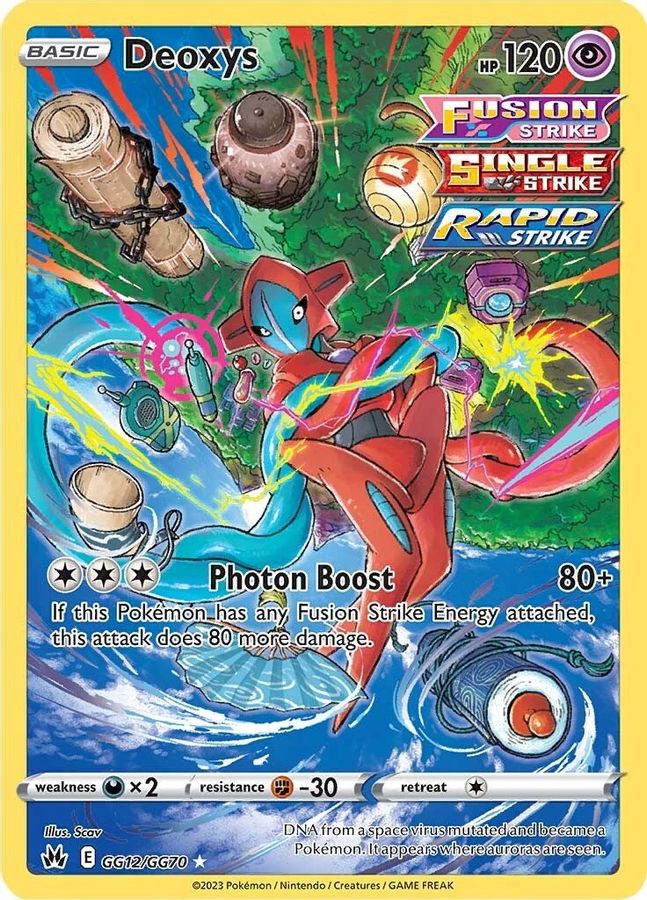 Buy Pokemon cards Australia - Deoxys GG12/GG70 - Premium Raw Card from Monster Mart - Pokémon Card Emporium - Shop now at Monster Mart - Pokémon Cards Australia. Crown Zenith, Galarian Gallery