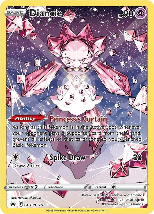 Buy Pokemon cards Australia - Diancie GG13/GG70 - Premium Raw Card from Monster Mart - Pokémon Card Emporium - Shop now at Monster Mart - Pokémon Cards Australia. Crown Zenith, Galarian Gallery