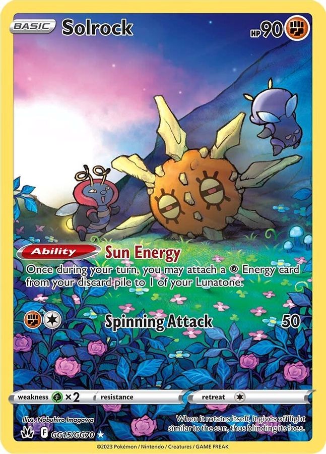 Buy Pokemon cards Australia - Solrock GG15/GG70 - Premium Raw Card from Monster Mart - Pokémon Card Emporium - Shop now at Monster Mart - Pokémon Cards Australia. Crown Zenith, Galarian Gallery