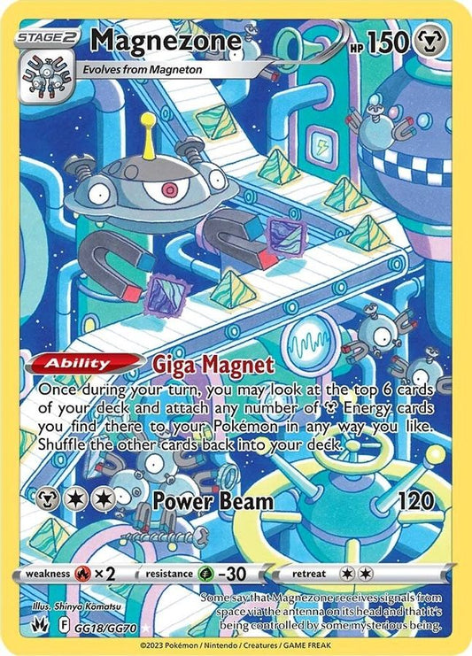 Buy Pokemon cards Australia - Magnezone GG18/GG70 - Premium Raw Card from Monster Mart - Pokémon Card Emporium - Shop now at Monster Mart - Pokémon Cards Australia. Crown Zenith, Galarian Gallery, MMB30